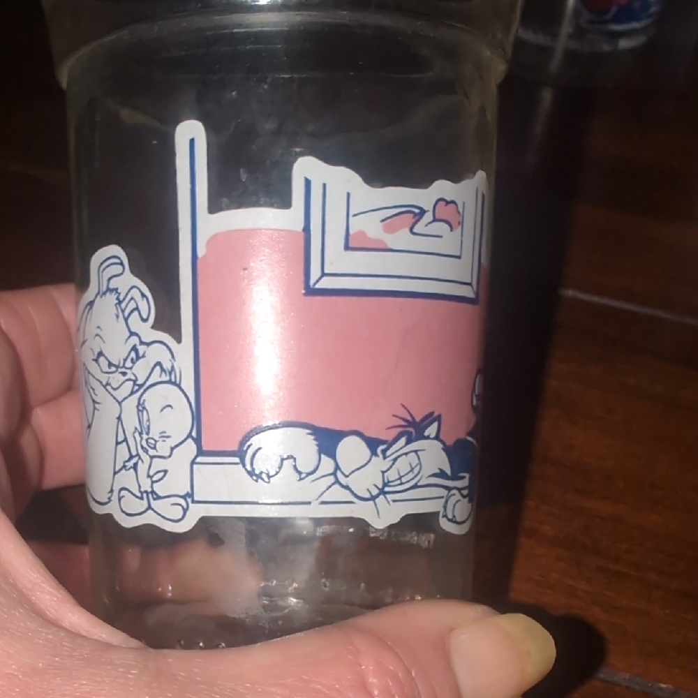 Welch's Tweerty Bird And Sylvester Cartoon Character Glass Tumbler